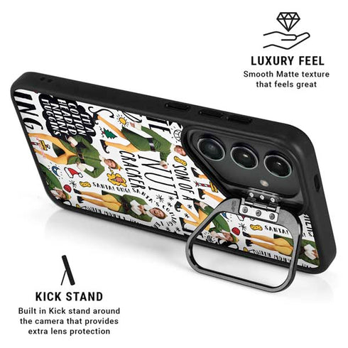Elf Pattern Galaxy S25 Kickstand Case